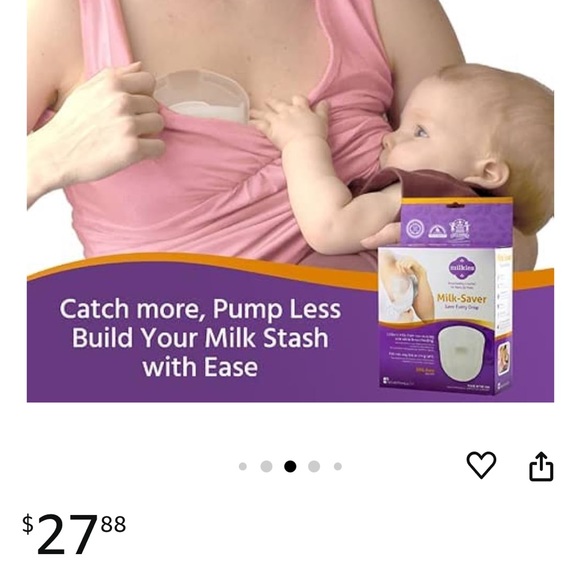 Fairhaven Health Milkies Milk-Saver, Milk Catcher, Shell to Collect Breastmilk - Picture 3 of 4